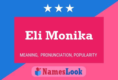 Eli Monika Name Poster