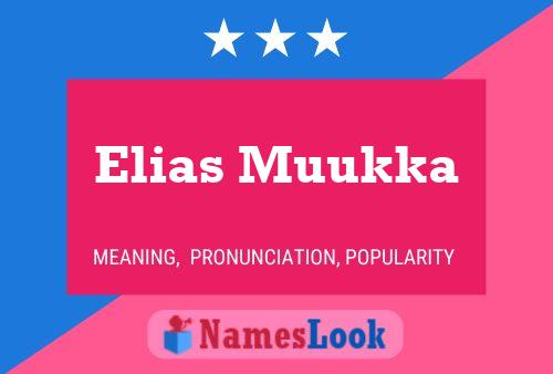 Elias Muukka Name Poster