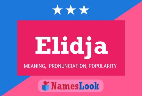 Elidja Name Poster