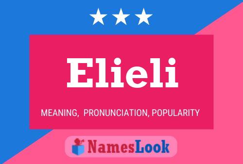 Elieli Name Poster