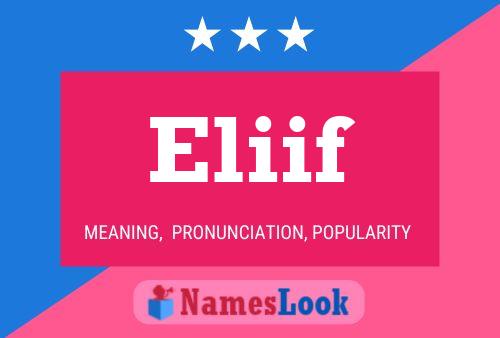 Eliif Name Poster