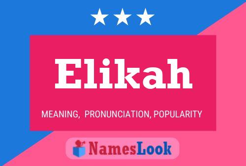 Elikah Name Poster