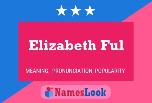 Elizabeth Ful Name Poster