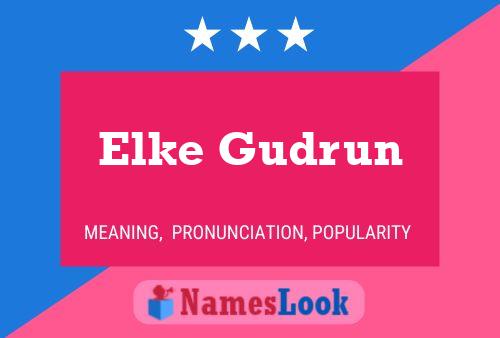 Elke Gudrun Name Poster