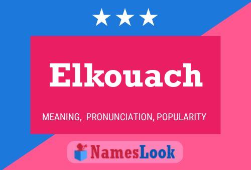 Elkouach Name Poster