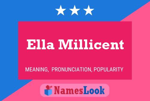 Ella Millicent Name Poster