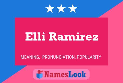 Elli Ramirez Name Poster