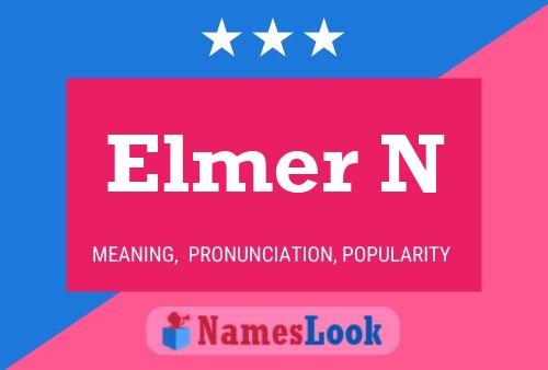 Elmer N Name Poster