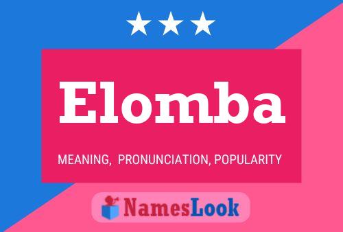 Elomba Name Poster