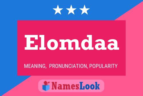 Elomdaa Name Poster