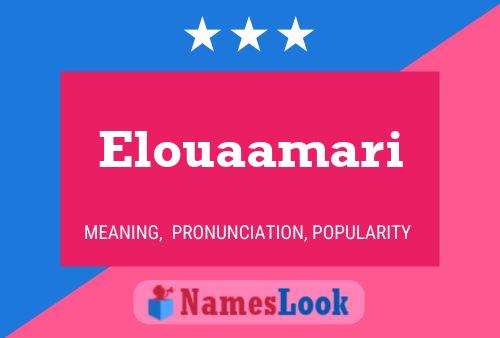 Elouaamari Name Poster