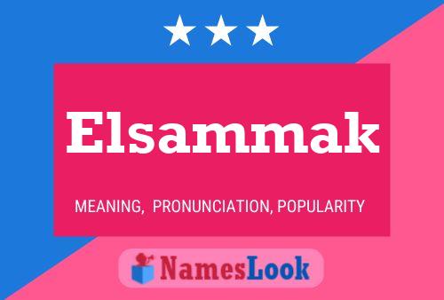 Elsammak Name Poster