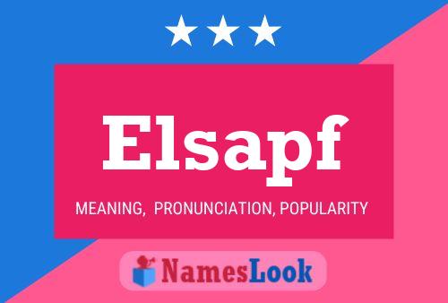 Elsapf Name Poster