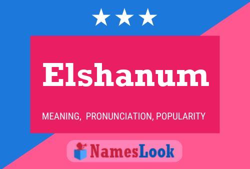 Elshanum Name Poster