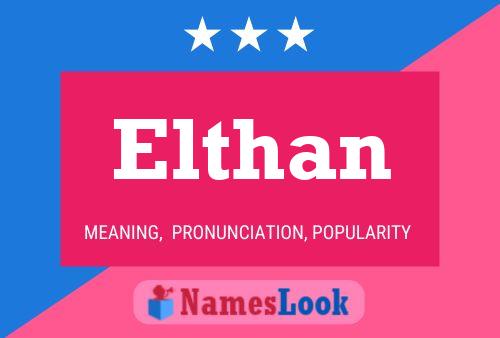 Elthan Name Poster