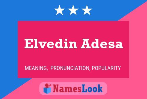 Elvedin Adesa Name Poster