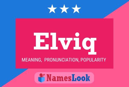 Elviq Name Poster