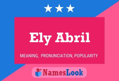 Ely Abril Name Poster