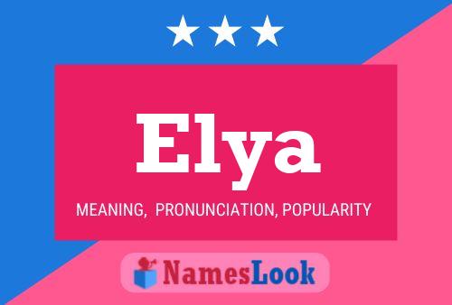 Elya Name Poster