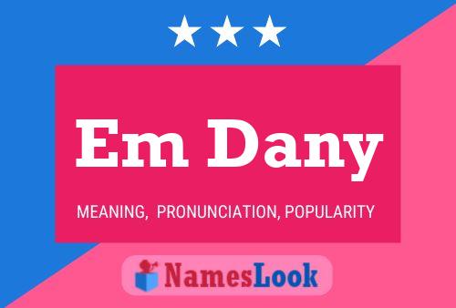 Em Dany Name Poster