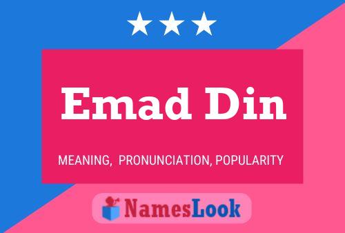 Emad Din Name Poster