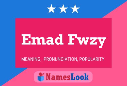 Emad Fwzy Name Poster