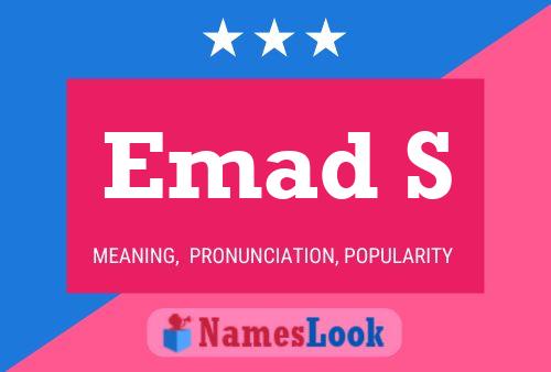 Emad S Name Poster