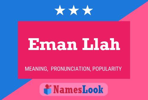 Eman Llah Name Poster