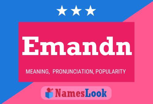 Emandn Name Poster