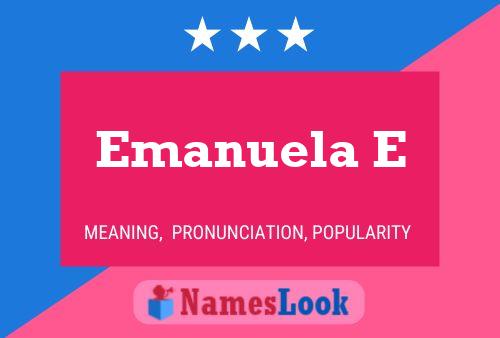 Emanuela E Name Poster