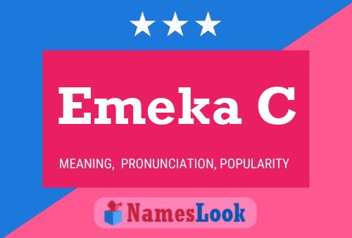 Emeka C Name Poster