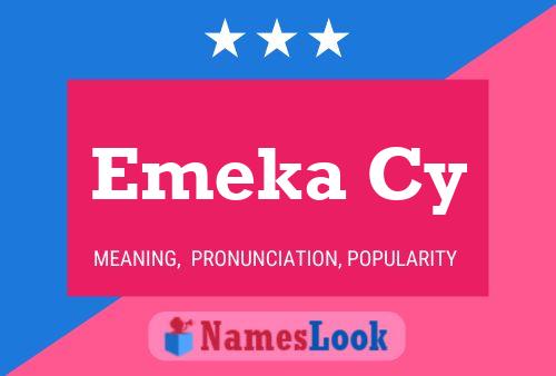 Emeka Cy Name Poster