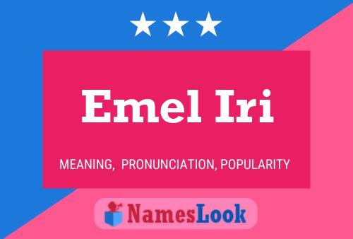 Emel Iri Name Poster