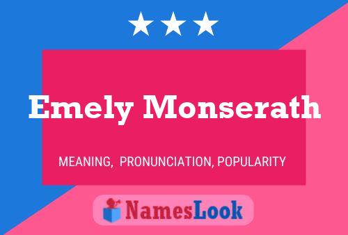 Emely Monserath Name Poster