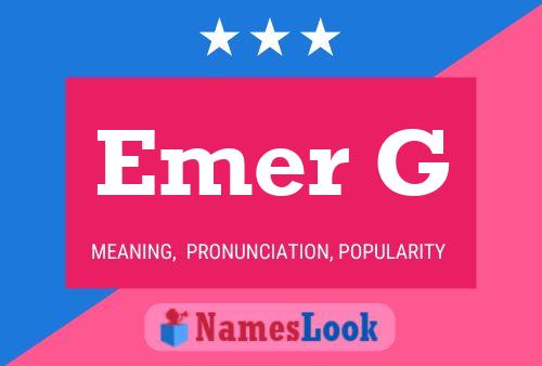 Emer G Name Poster