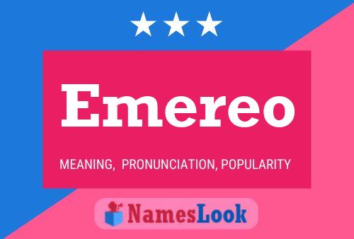 Emereo Name Poster