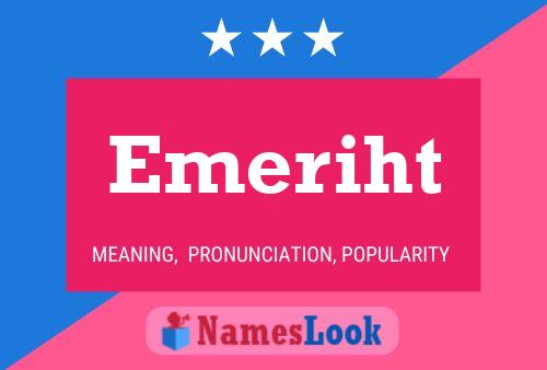 Emeriht Name Poster