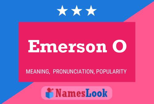 Emerson O Name Poster