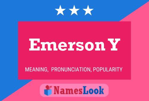 Emerson Y Name Poster