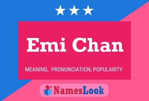 Emi Chan Name Poster