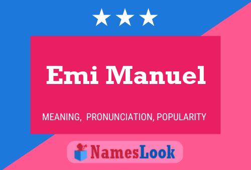 Emi Manuel Name Poster