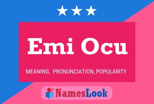 Emi Ocu Name Poster