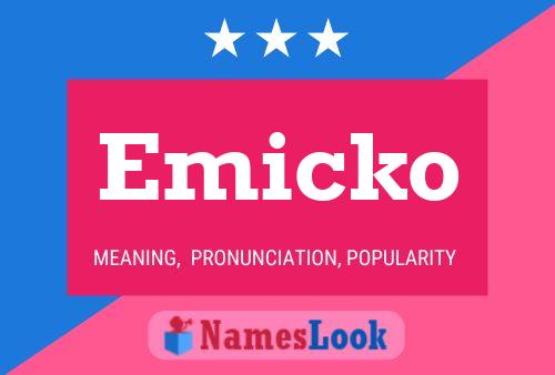 Emicko Name Poster