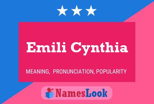 Emili Cynthia Name Poster