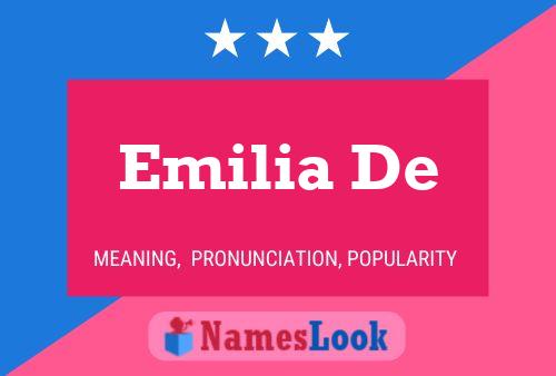 Emilia De Name Poster