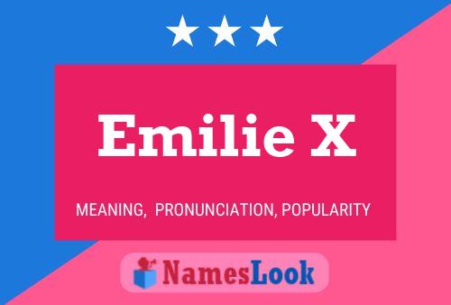 Emilie X Name Poster