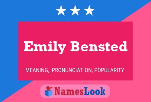 Emily Bensted Name Poster