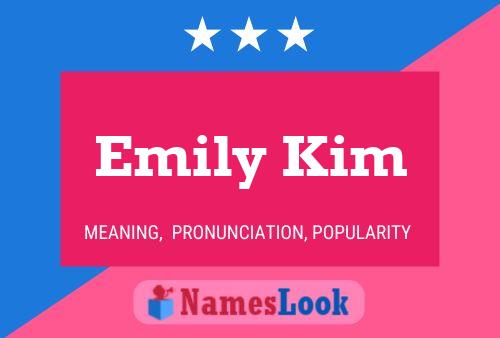 Emily Kim Name Poster