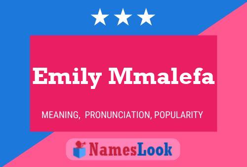 Emily Mmalefa Name Poster