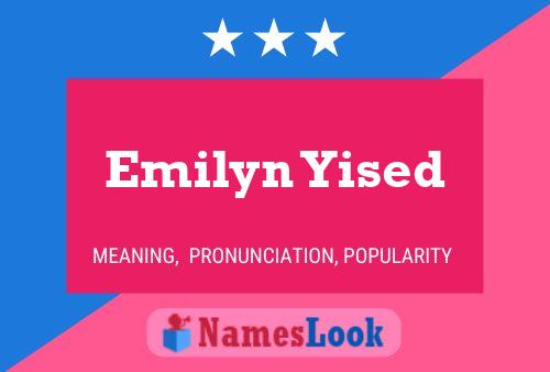 Emilyn Yised Name Poster